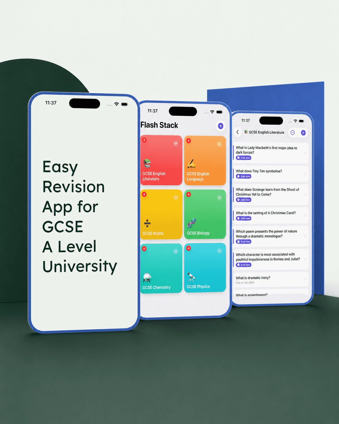 Flash Stack app screen
