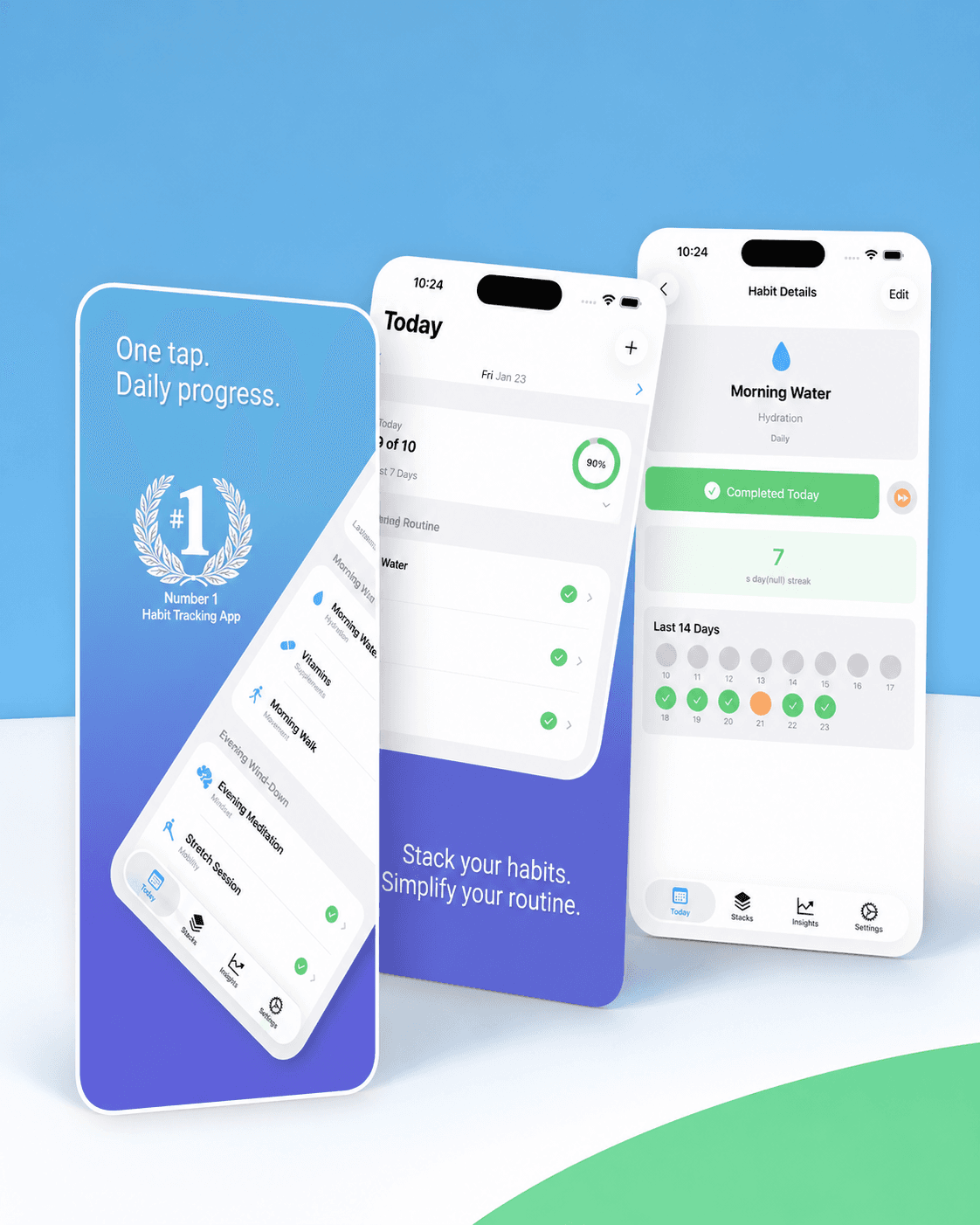 Habit Stack app screen